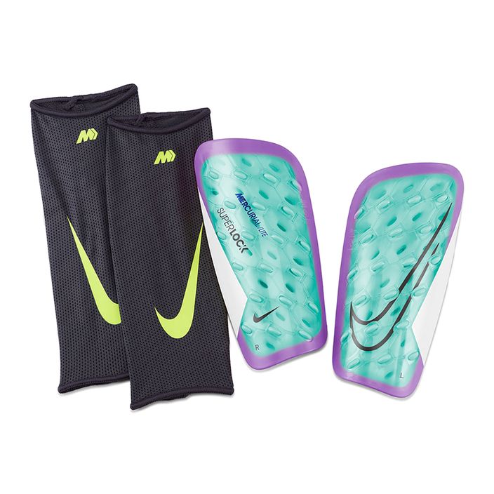 Protecții de tibie Nike Mercurial Lite Superlock hyper turquoise/white/fuchsia dream 2