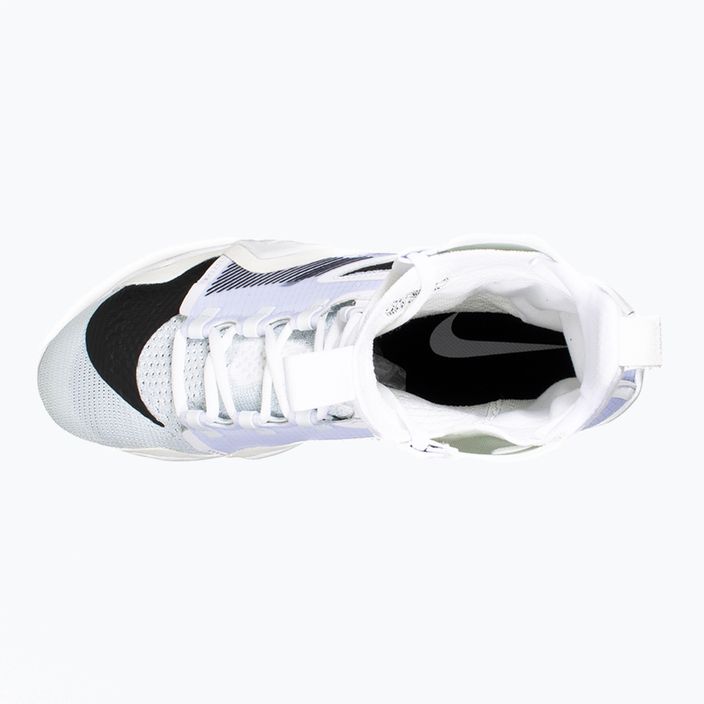 Nike Hyperko 2 alb/negru/gri de fotbal pantofi de box alb/negru/gri de fotbal 9