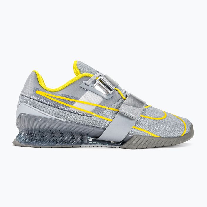 Nike Romaleos 4 haltere pantofi de haltere lup gri/luminiu/blk met argint 2