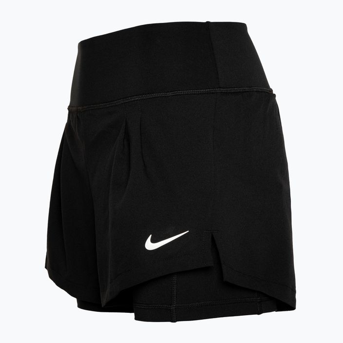 Pantaloni scurți de tenis pentru femei Nike Court Dri-Fit Advantage negru/alb 3