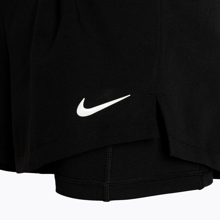 Pantaloni scurți de tenis pentru femei Nike Court Dri-Fit Advantage negru/alb 4