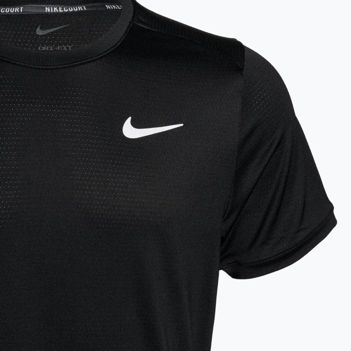 Tricou de tenis pentru bărbați Nike Court Dri-Fit Advantage black/white 3