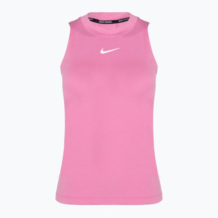 Tricou de tenis pentru femei Nike Court Dri-Fit Advantage Tank jucăuș roz/alb