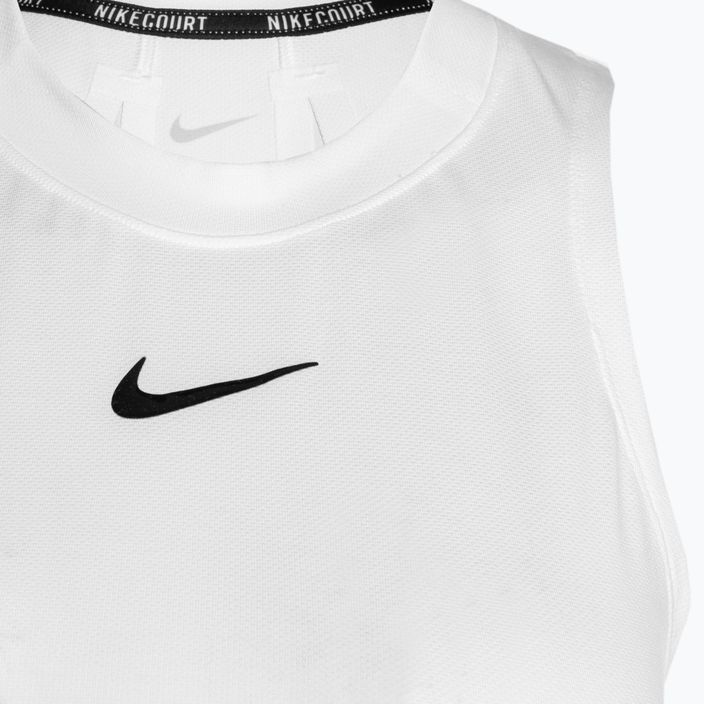 Tricou de tenis pentru femei Nike Court Dri-Fit Advantage Tank alb/negru 3