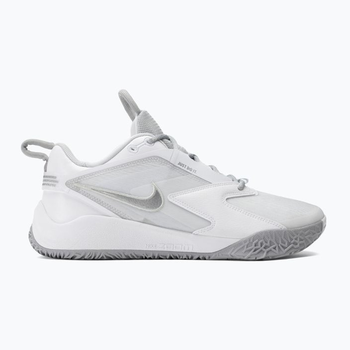 Nike Zoom Hyperace 3 pantofi de volei photon dust/mtlc silver-white 2
