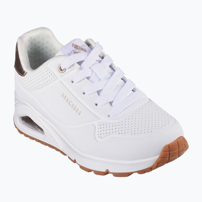 Încălțăminte pentru copii SKECHERS Uno Gen1 Shimmer Away white 8