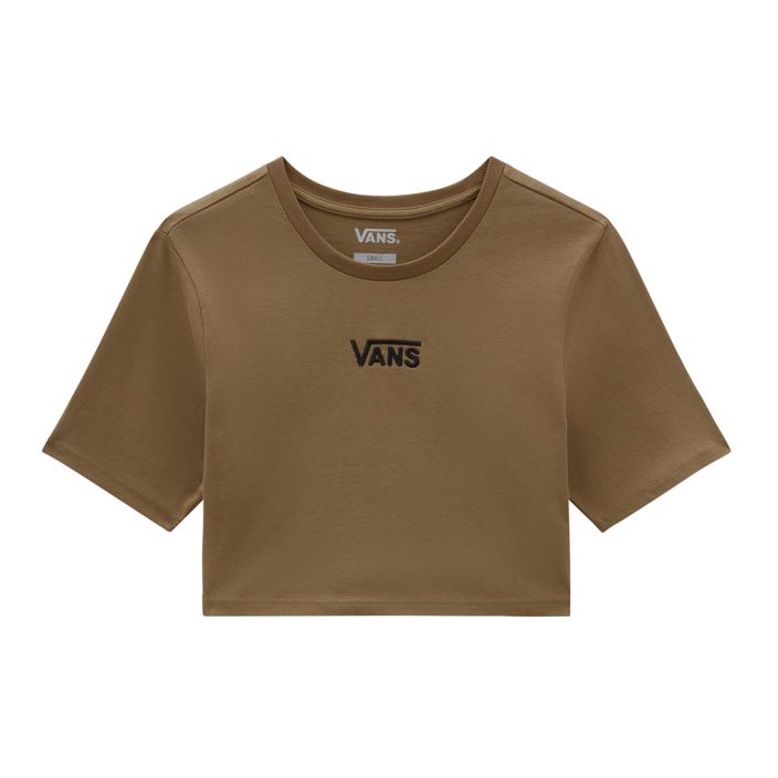 Tricou pentru femei Vans Flying V Crew Crop Ii otter 2