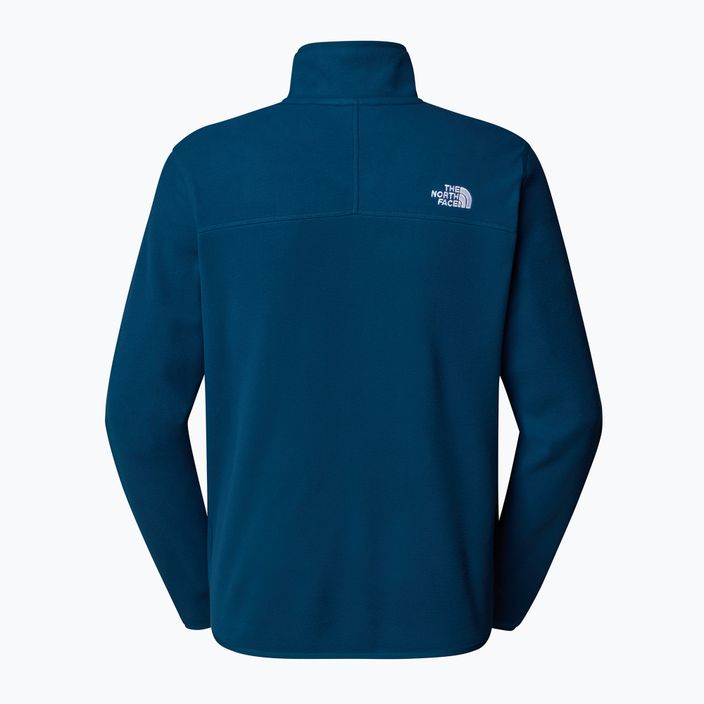 Hanorac pentru bărbați  The North Face 100 Glacier 1/4 Zip midnight petrol 2