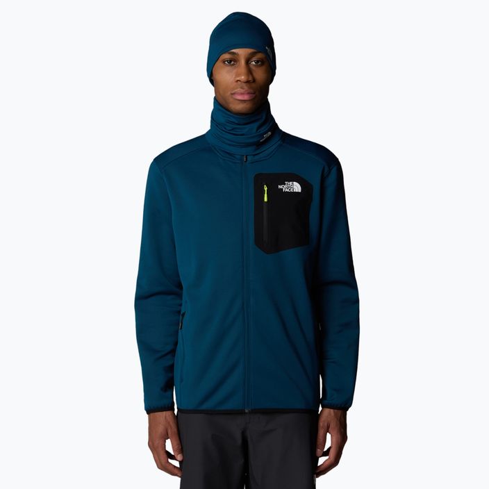 Hanorac pentru bărbați The North Face Crest FZ midnight petrol/ black