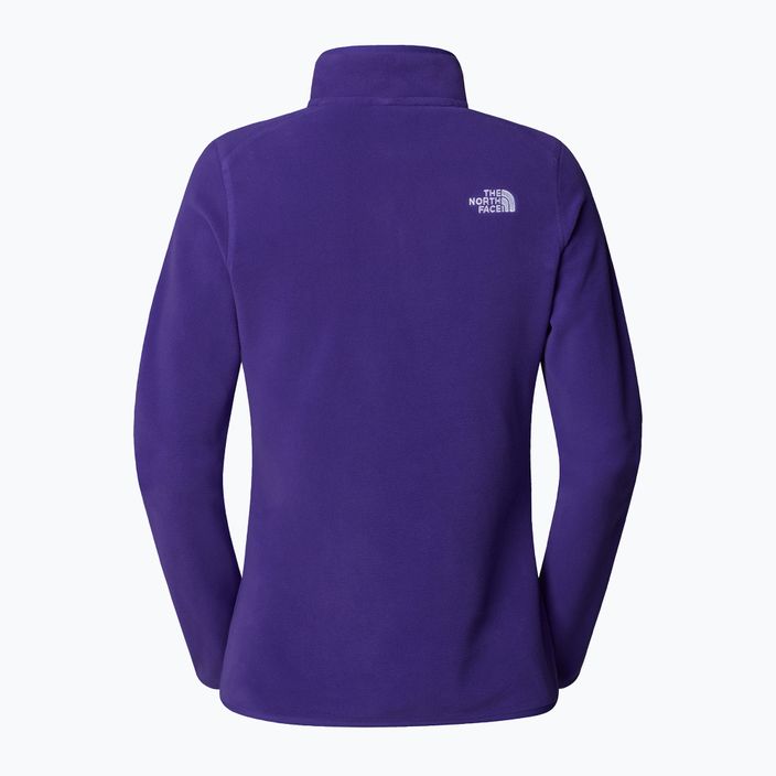 Hanorac pentru femei The North Face 100 Glacier 1/4 Zip peak purple 2