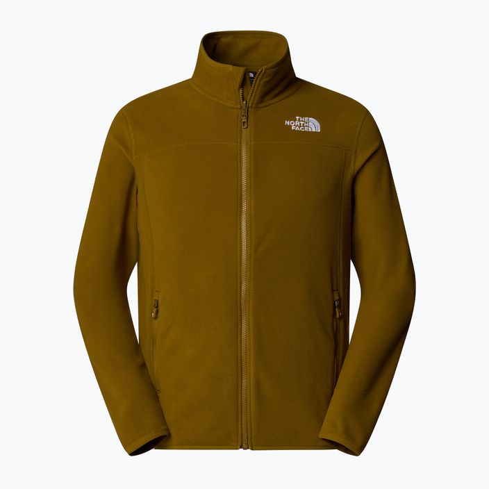 Hanorac pentru bărbați  The North Face 100 Glacier Full Zip moss green