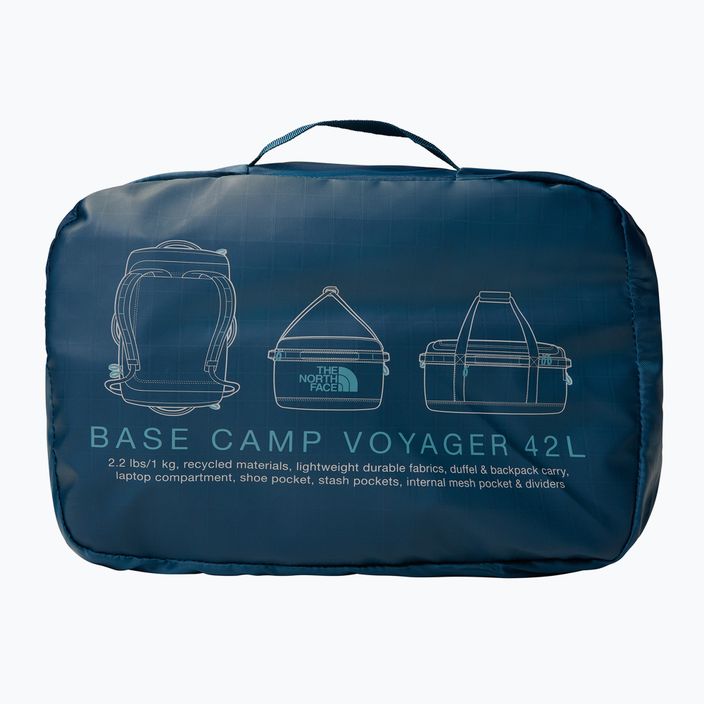 Geantă de voiaj The North Face Base Camp Voyager Duffel 42 l midnight petrol/algae blue 4