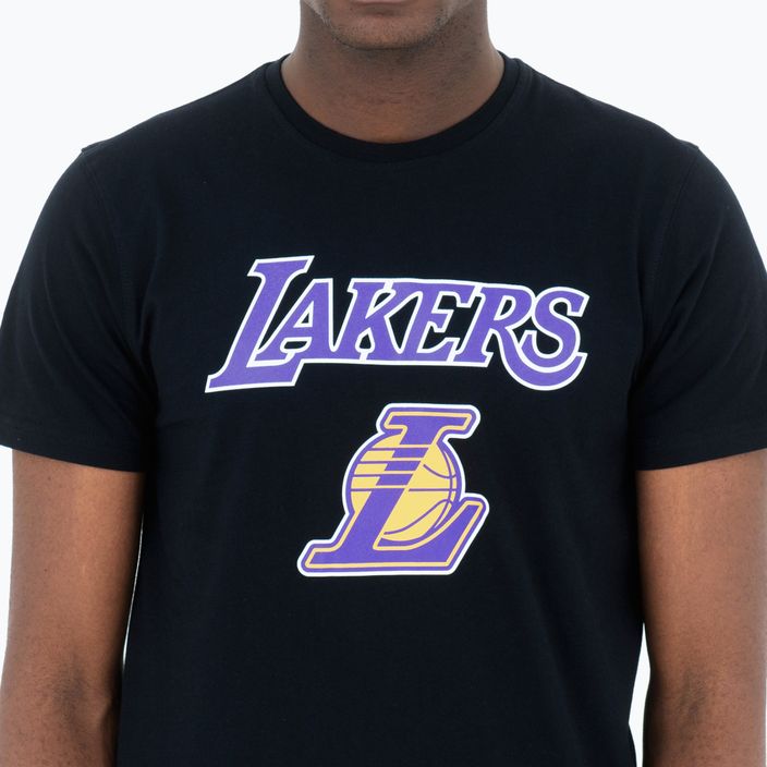 Tricou pentru bărbați New Era NOS NBA Regular Tee Los Angeles Lakers black 4