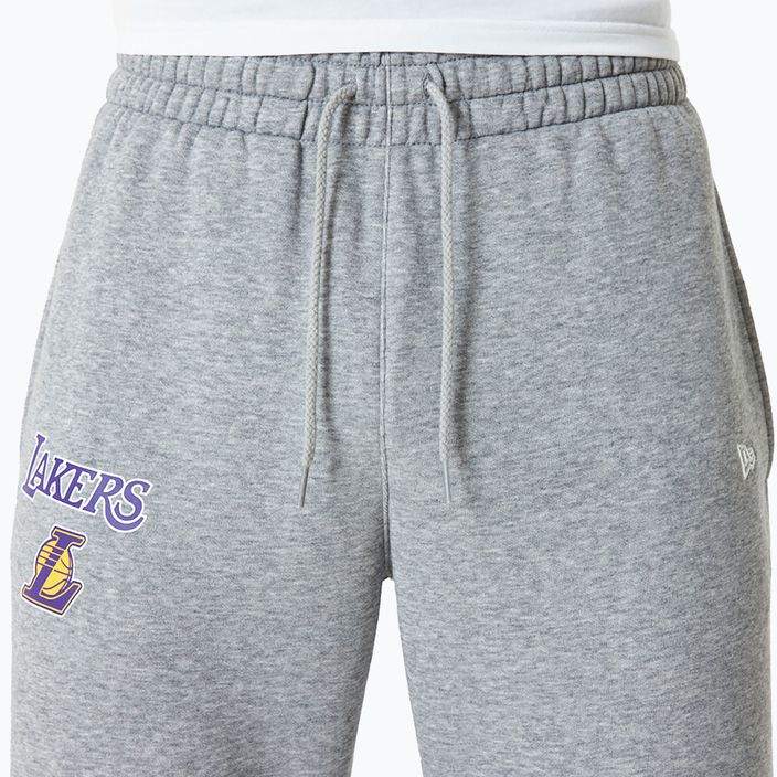 Pantaloni pentru bărbați New Era NBA Essentials Jogger Los Angeles Lakers grey med 4