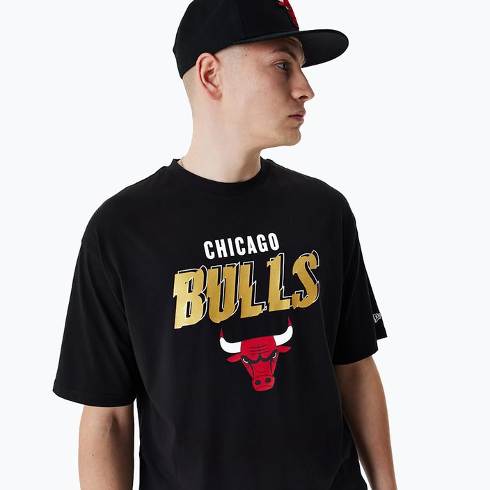 Tricou pentru bărbați New Era Team Script OS Tee Chicago Bulls black 4