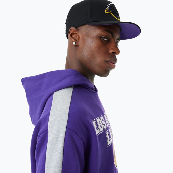Bluză pentru bărbați New Era NBA Large Graphic OS Hoody Los Angeles Lakers purple 6