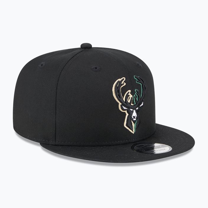 New Era Split Logo 9Fifty Milwaukee Bucks șapcă negru