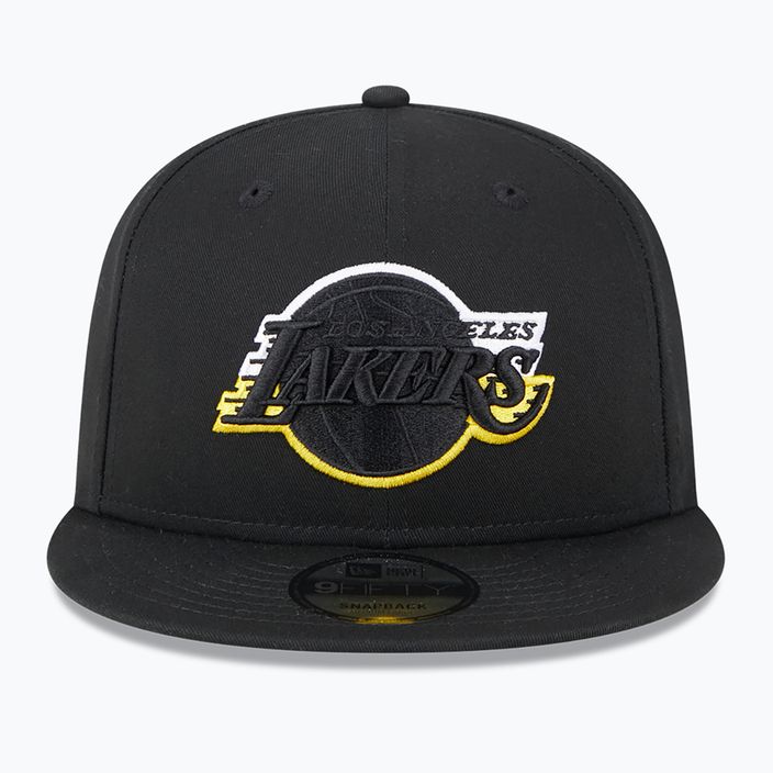 New Era Split Logo 9Fifty Los Angeles Lakers șapcă negru 3