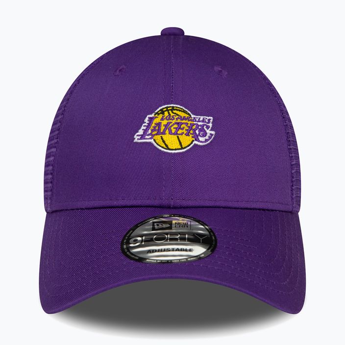 Șapcă pentru bărbați New Era Home Field 9Forty Trucker Los Angeles Lakers purple 2