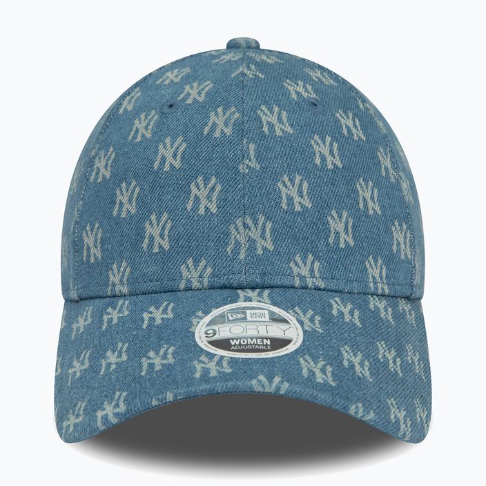 Șapcă pentru femei New Era Denim Mono 9Forty New York Yankees med blue 2