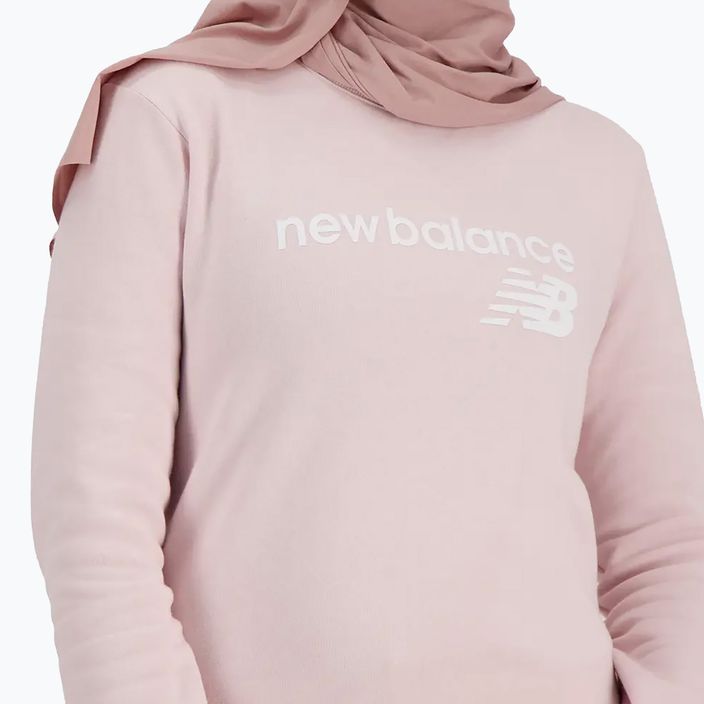 Hanorac pentru femei New Balance Classic Core Fleece Crew stone pink 5