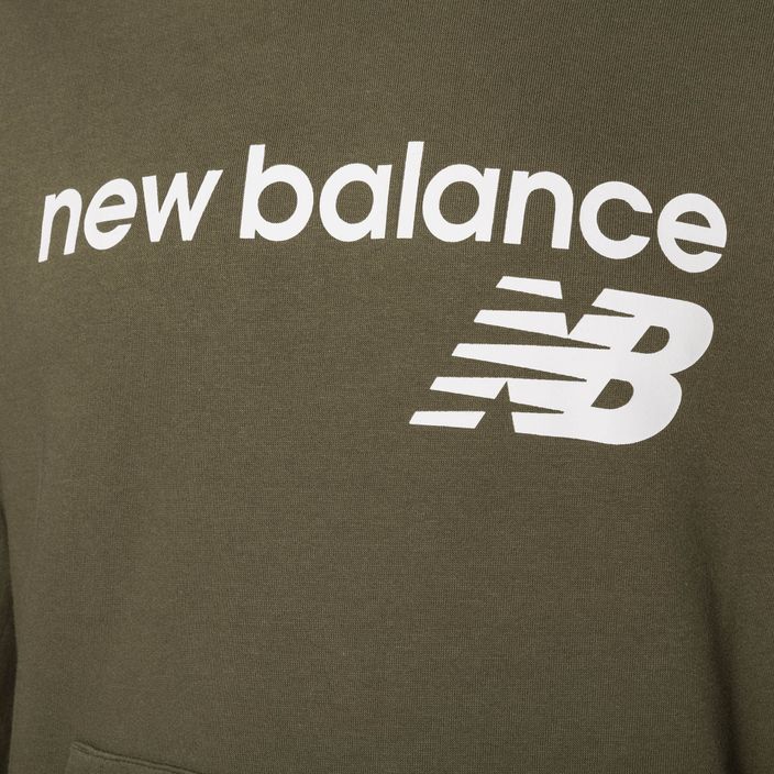 Bluză pentru bărbați New Balance Core Fleece Hoodie dark moss 7