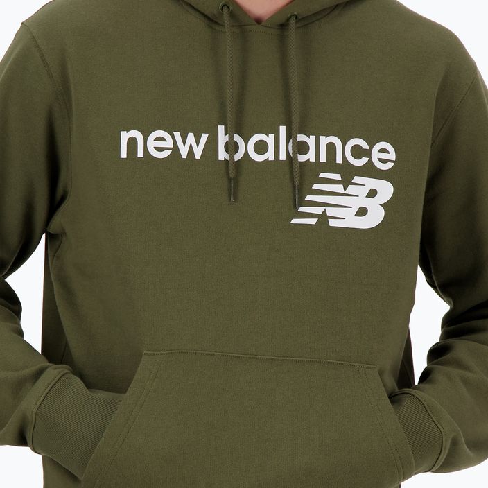 Bluză pentru bărbați New Balance Core Fleece Hoodie dark moss 4