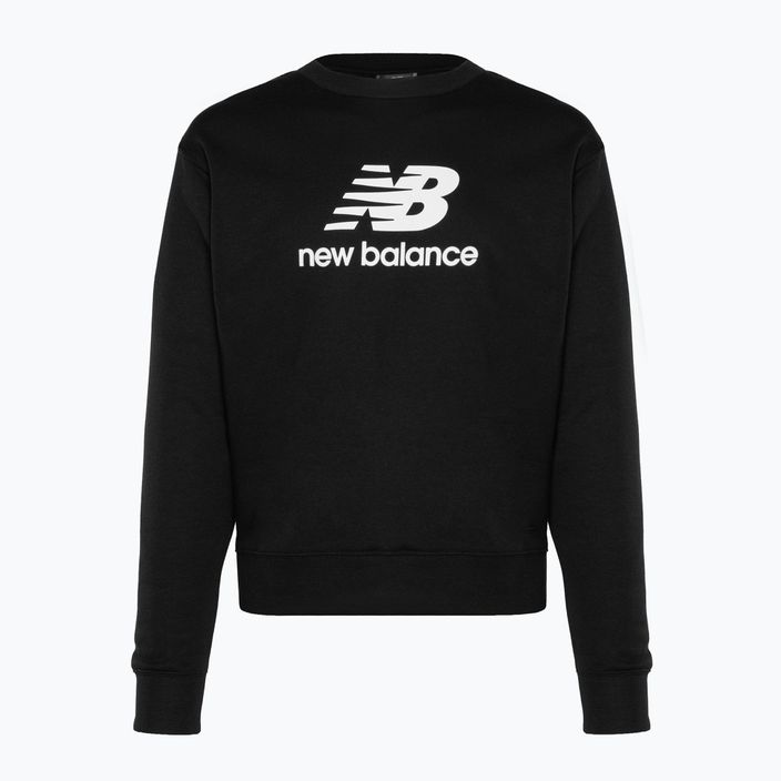 Bluză pentru bărbați New Balance Stacked Logo French Terry Crew black 5