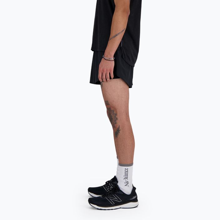 Pantaloni scurți de alergare pentru bărbați New Balance RC Seamless 3 Inch Split black 4