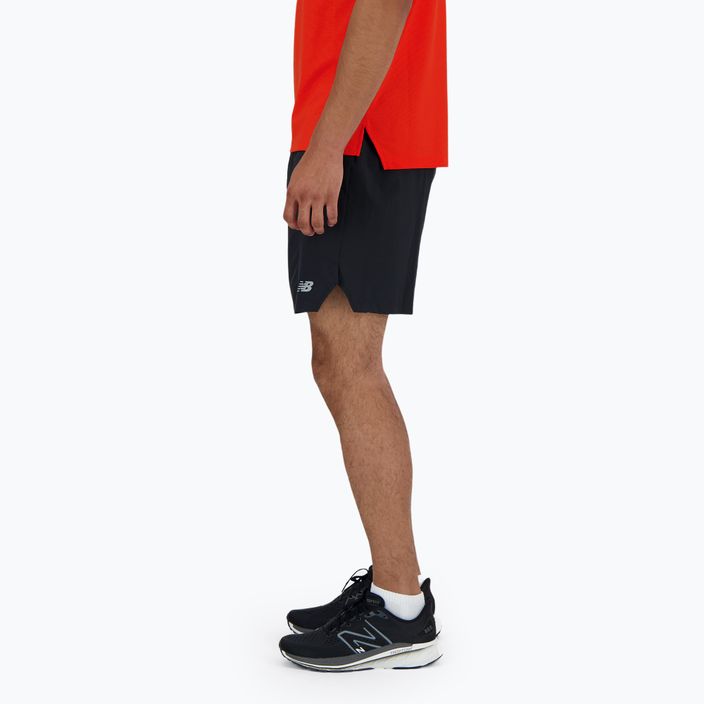 Pantaloni scurți de alergare pentru bărbați New Balance RC Seamless 7 Inch black 4
