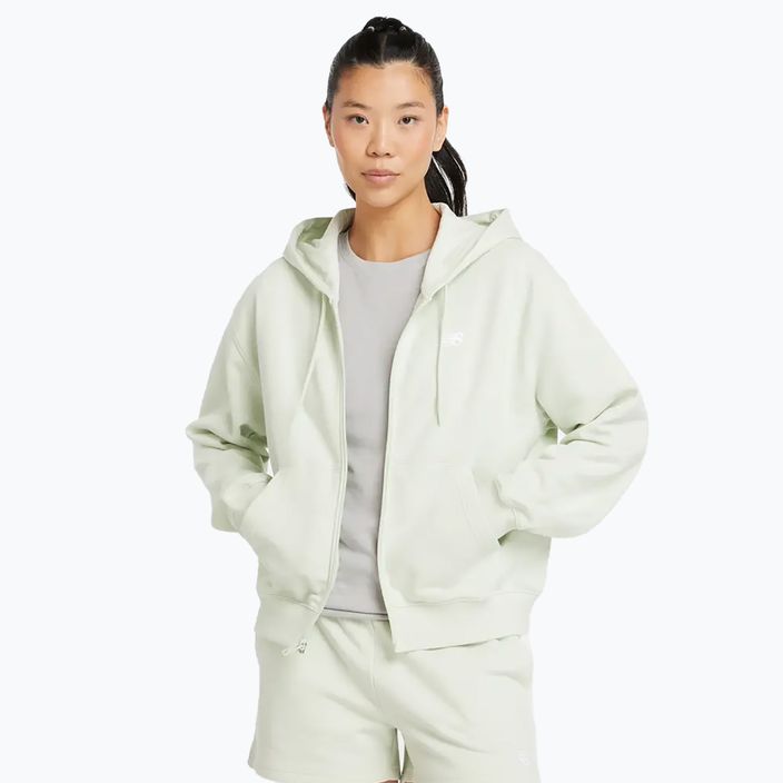 Bluză pentru femei New Balance French Terry Full Zip natural mint