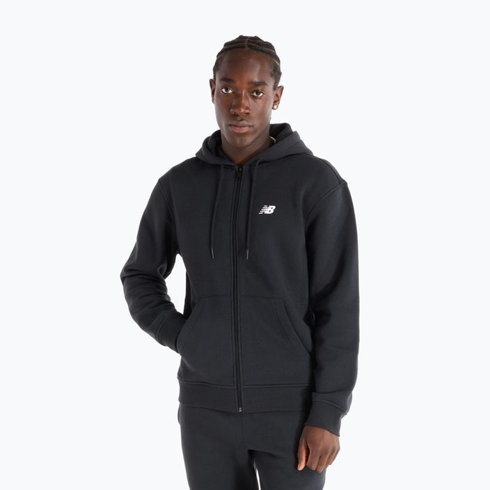 Hanorac pentru bărbați New Balance Core Brushed Full Zip black