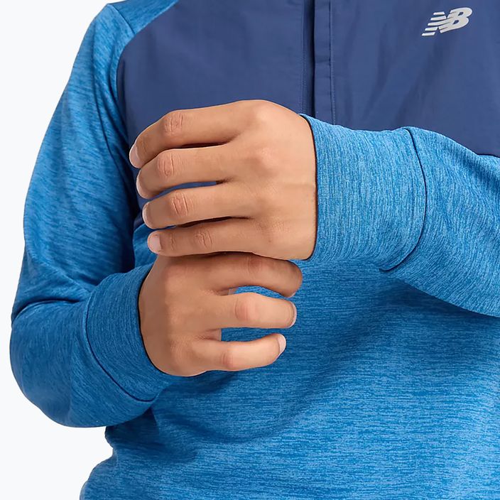 Longsleeve de alergare pentru bărbați New Balance Athletics Heat Grid 1/2 Zip heron blue 6