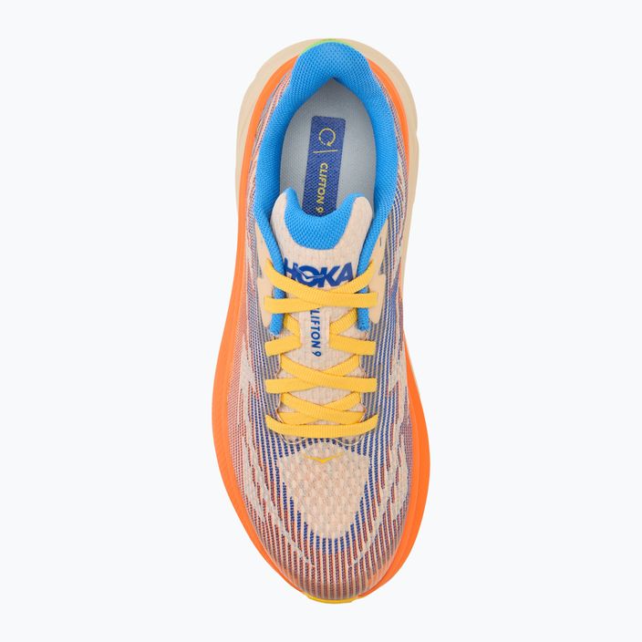 Pantofi de alergare pentru copii HOKA Clifton 9 ultramarine/electric tangerine 5