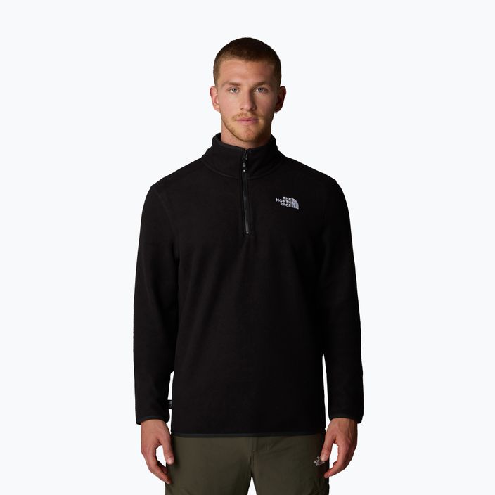 Hanorac pentru bărbați  The North Face 100 Glacier 1/4 Zip black/npf