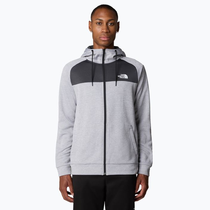 Hanorac pentru bărbați The North Face Reaxion Fleece light grey heather/ asphalt grey