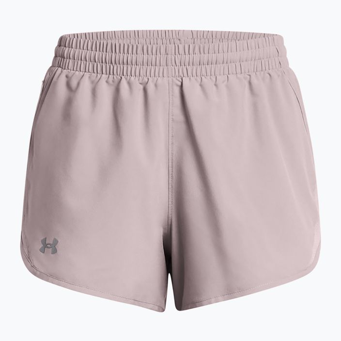 Pantaloni scurți de alergare pentru femei Under Armour Fly By 3" tetra gray/tetra gray/reflective