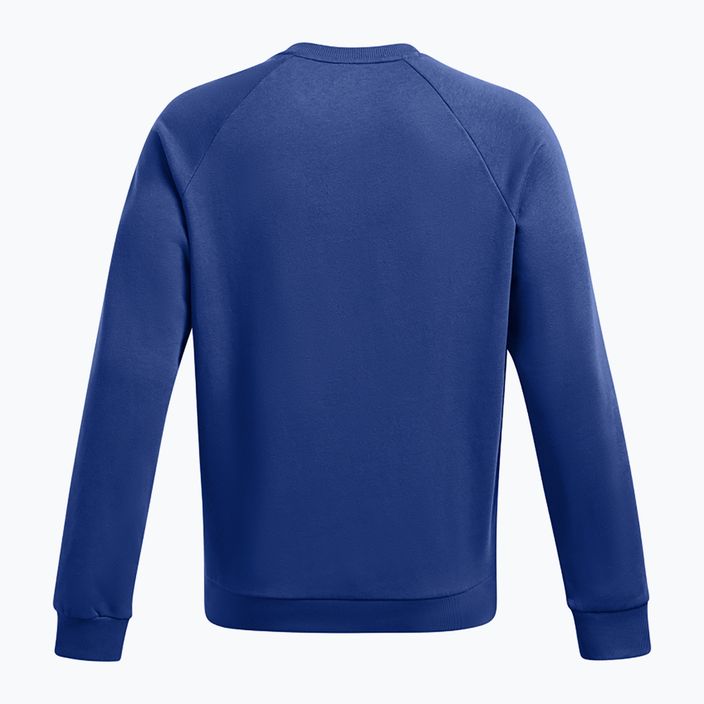 Bluză pentru bărbați Under Armour Rival Fleece Crew tech blue/white 2