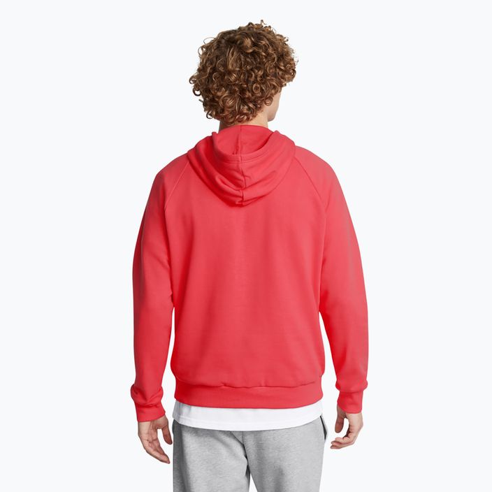 Bluză pentru bărbați Under Armour Rival Fleece Logo HD racer red/inferno red 2