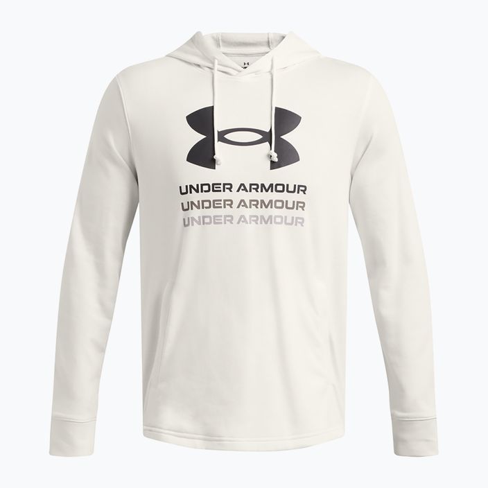 Bluză pentru bărbați Under Armour Rival Terry Graphic Hood onyx white/black