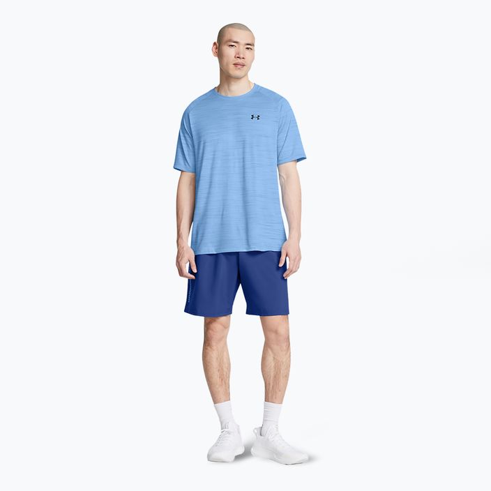 Pantaloni scurți de antrenament pentru bărbați Under Armour Woven Wordmark tech blue/horizon blue 2