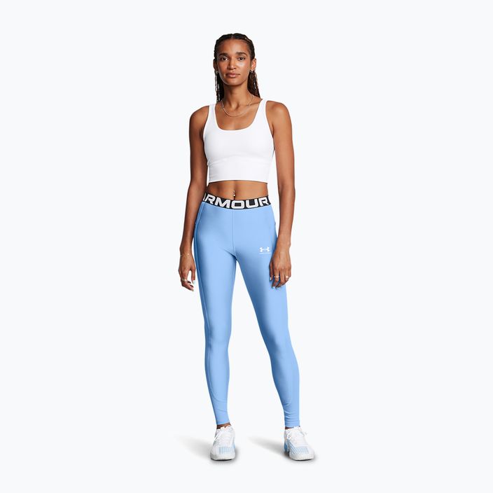 Colanți de antrenament pentru femei Under Armour horizon blue/white 2