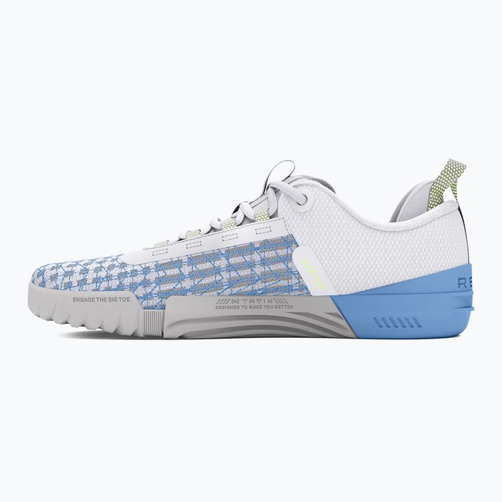 Încălțăminte de antrenament pentru femei Under Armour TriBase Reign 6 white/horizon blue/morph green 2