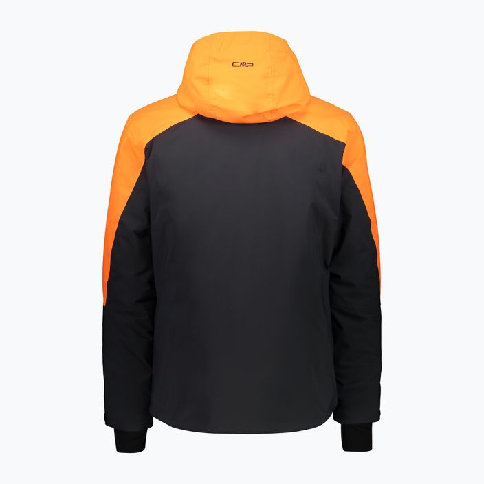 Jachetă de schi pentru bărbați CMP, portocaliu, 39W1527U423 2