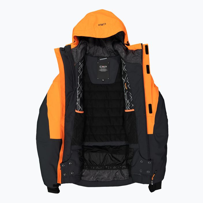 Jachetă de schi pentru bărbați CMP, portocaliu, 39W1527U423 4