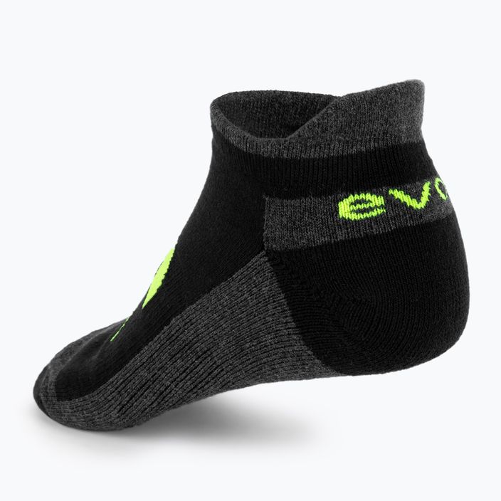 Șosete de tenis Evoq Ankle grafit/negru/galben 2