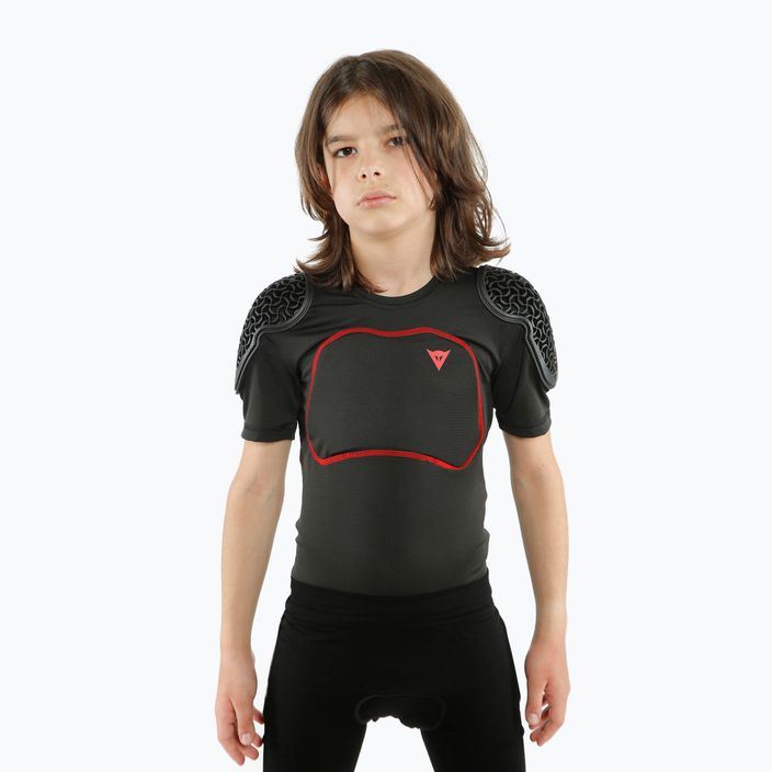 Tricoul de ciclism pentru copii cu protecții Dainese Scarabeo Pro black 3