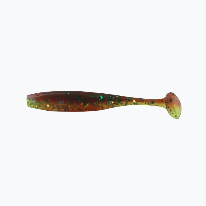 Relax Bass 2.5 Laminated rubber lure 4 buc. Chartreuse-Silver Glitter BAS25