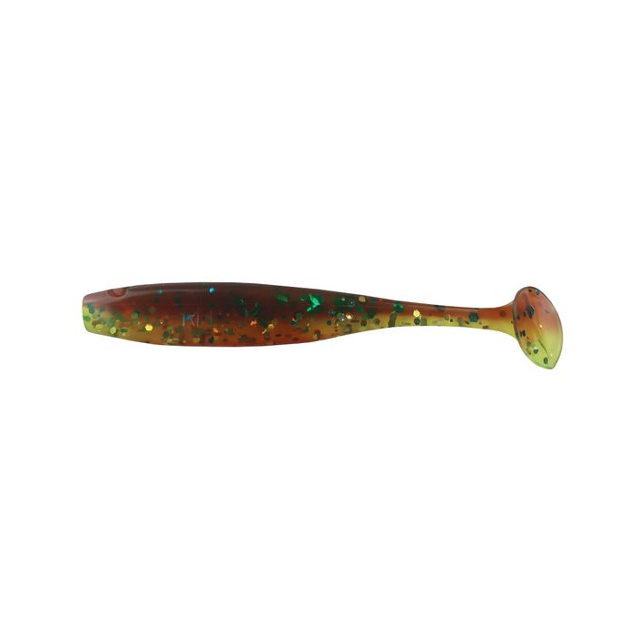 Relax Bass 2.5 Laminated rubber lure 4 buc. Chartreuse-Silver Glitter BAS25 2