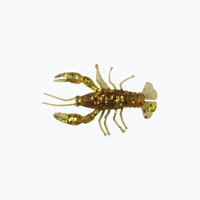 Momeală de cauciuc Relax Crawfish 1 Standard 8 buc. Rootbeer-Gold Glitter CRF1-S